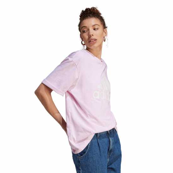 Adidas Qt T-Shirt Womens Clear Pink Дамски тениски и фланелки