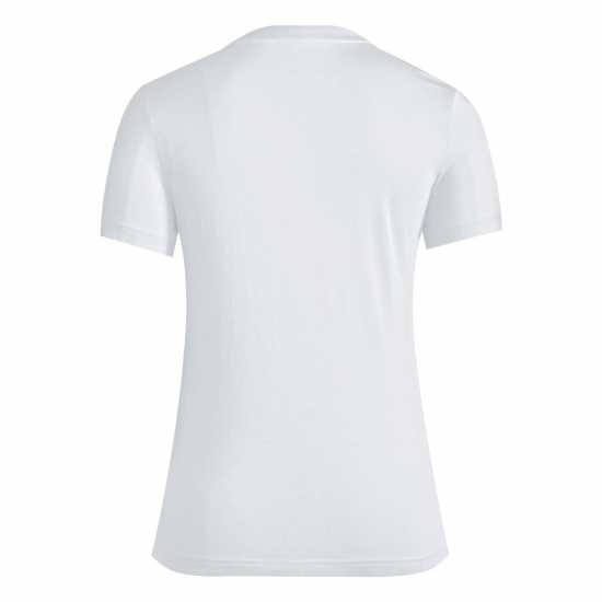 Adidas Qt T-Shirt Womens Линейна бяла Дамски тениски с яка