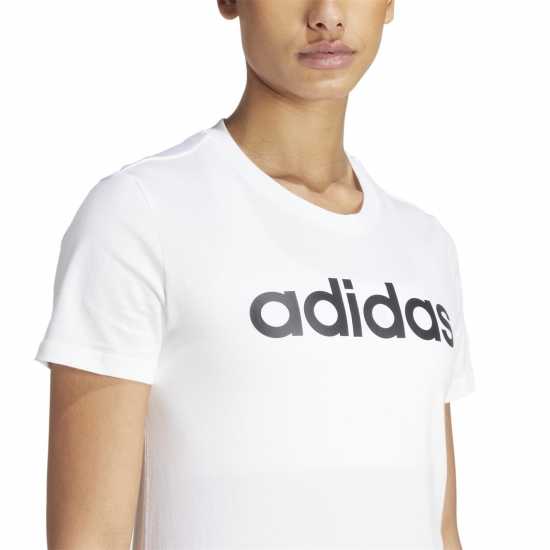 Adidas Qt T-Shirt Womens Линейна бяла Дамски тениски с яка