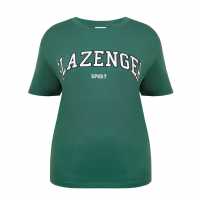 Slazenger Тениска С Лого Large Logo Tee Зелено Дамски тениски с яка