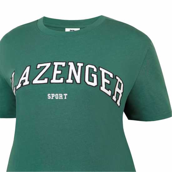 Slazenger Тениска С Лого Large Logo Tee Зелено Дамски тениски с яка