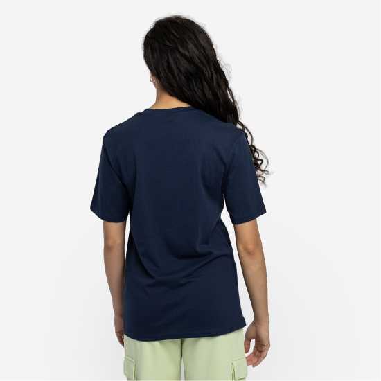 Umbro Boyfriend T-Shirt Womens Индиго/Морско зеле Дамски тениски с яка