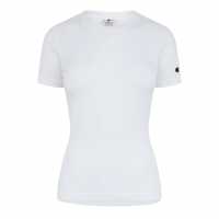 Champion Cml Crew T-Shirt Womens Бяло Дамски тениски с яка