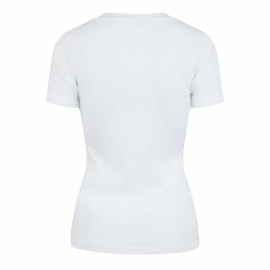 Champion Cml Crew T-Shirt Womens Бяло Дамски тениски с яка