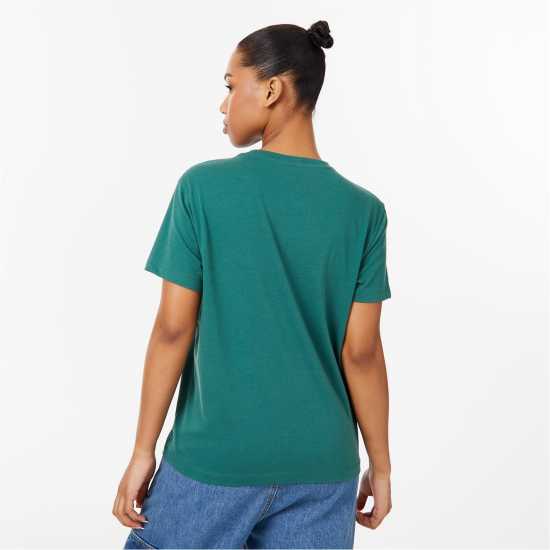 Jack Wills Forstal Boyfriend Logo T-Shirt Forest Green Дамски тениски и фланелки