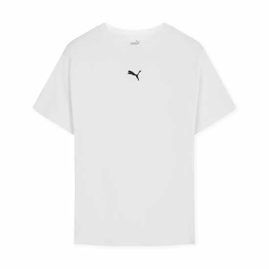 Puma Boyfriend Tee Бяло Дамски тениски с яка