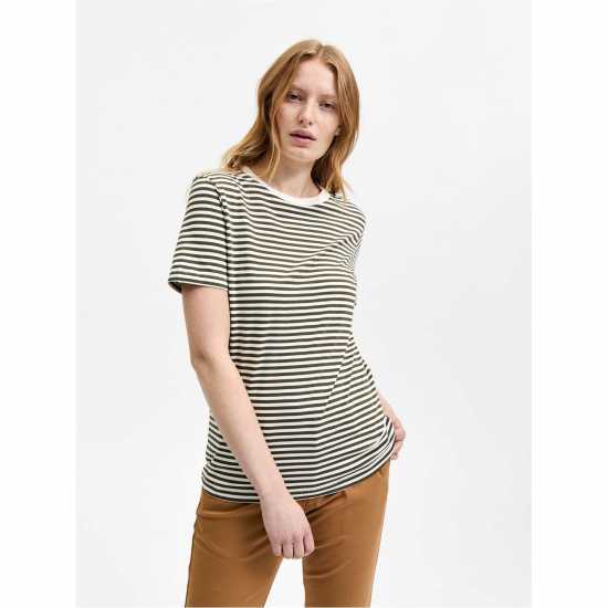 Selected Femme Perfect T-Shirt Ивен зелен 