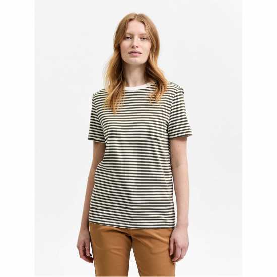 Selected Femme Perfect T-Shirt Ивен зелен 