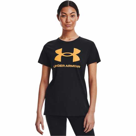 Under Armour Ua Sportstyle Graphic Short Sleeve Черно/Стръмно Дамски тениски и фланелки