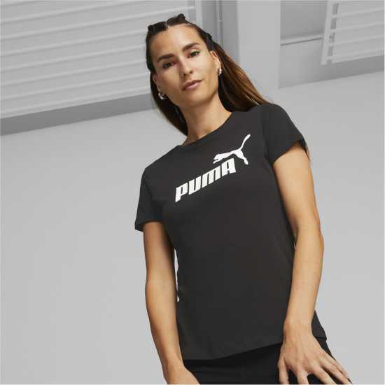 Puma Тениска С Лого No1 Logo Tee Черно Пума Дамски тениски и фланелки