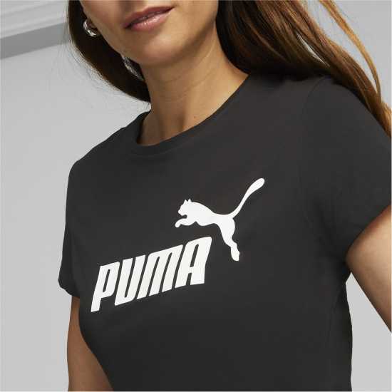 Puma Тениска С Лого No1 Logo Tee Черно Пума Дамски тениски и фланелки