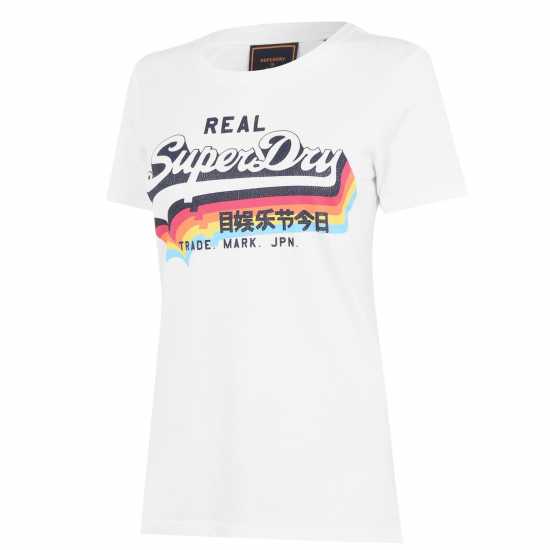 Superdry Тениска Vintage Logo T Shirt Оптик 01C 