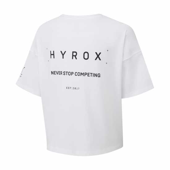 Puma X Hyrox World Cropped Tee Wns Crop Top Womens Puma White 