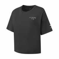 Puma X Hyrox World Cropped Tee Wns Crop Top Womens Puma Black 