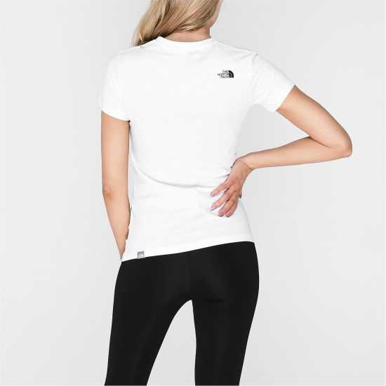 The North Face Simple Dome T-Shirt TNF Бяло FN4 Дамски тениски с яка