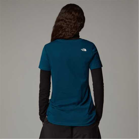 The North Face Simple Dome T-Shirt Полунощно петрол Дамски тениски с яка