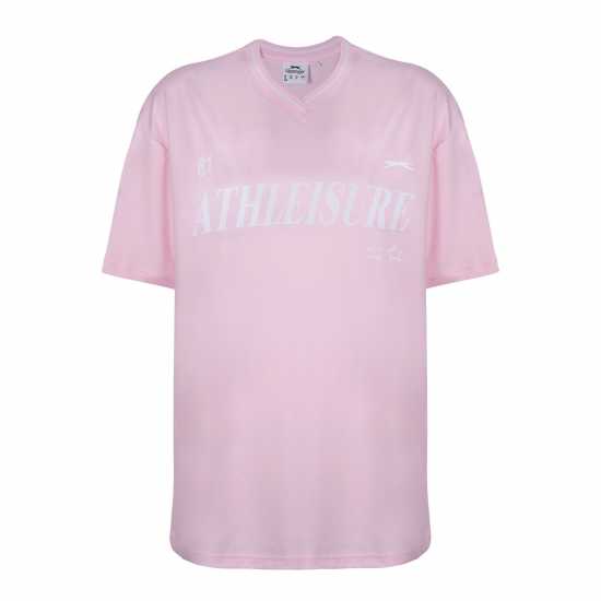 Slazenger Os Football Tee Ld44 Розово Дамски тениски и фланелки