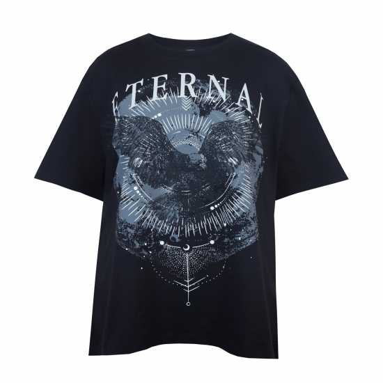 Firetrap Grunge Tee Ld43 Орел Дамски тениски с яка