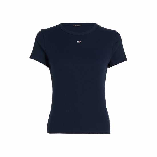 Tommy Jeans Tjw Slim Essential Rib Ss Тъмно морско синьо Дамски потници