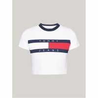 Tommy Jeans Slim Fit Cropped Logo T-Shirt  Дамски потници