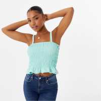 Jack Wills Shirred Cami Top  Дамски тениски с яка