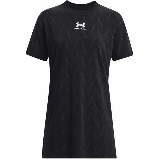 Under Armour Armour Ua W Extended Ss New T-Shirt Womens Черно Дамски тениски с яка