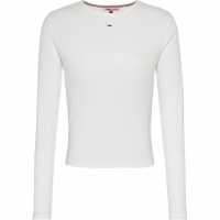 Tommy Jeans Essential Rib Long Sleeve Baby Tee  Дамски потници