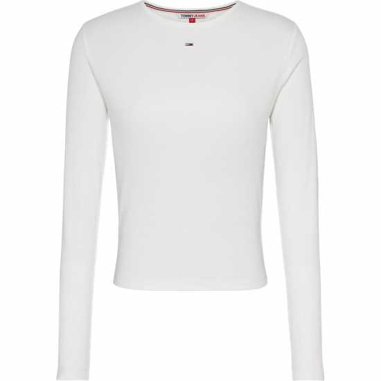 Tommy Jeans Essential Rib Long Sleeve Baby Tee  Дамски потници