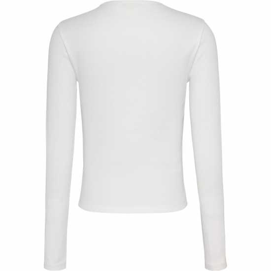 Tommy Jeans Essential Rib Long Sleeve Baby Tee  Дамски потници