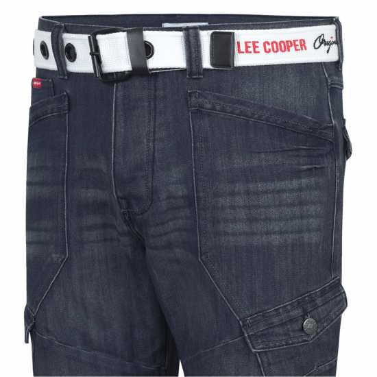 Lee Cooper Belted Cargo Sn51 Черно II Мъжко облекло за едри хора