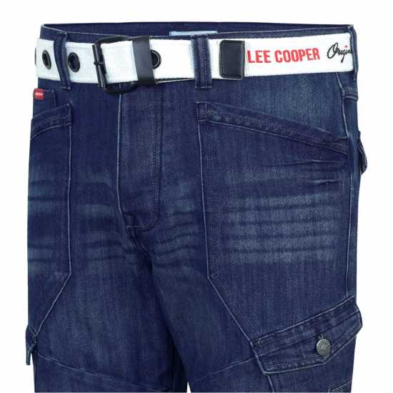 Lee Cooper Belted Cargo Sn51 Тъмно перо Мъжко облекло за едри хора