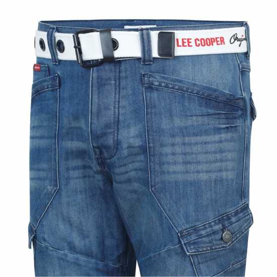 Lee Cooper Belted Cargo Sn51 Средно перо Мъжко облекло за едри хора