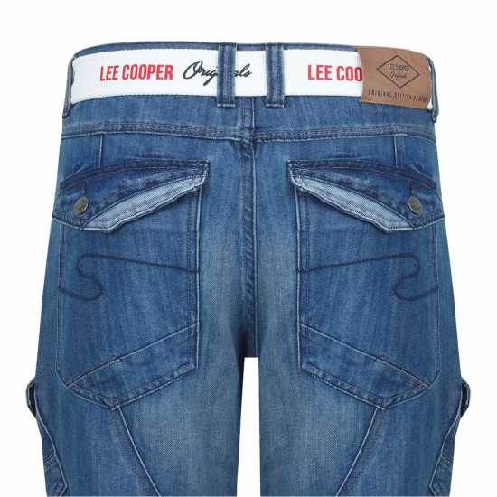 Lee Cooper Belted Cargo Sn51 Средно перо Мъжко облекло за едри хора