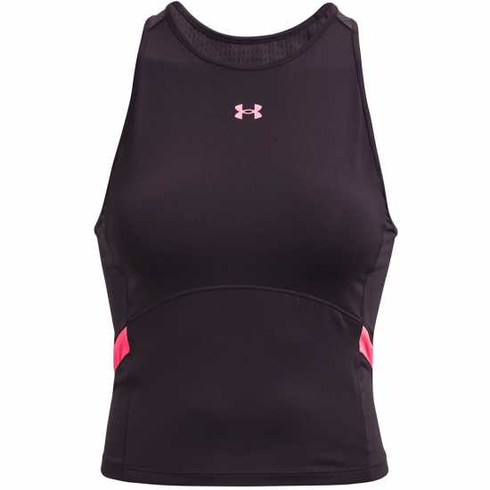 Under Armour Дамски Потник Train Seamless Mesh Tank Top Ladies Лилаво Дамски тениски с яка