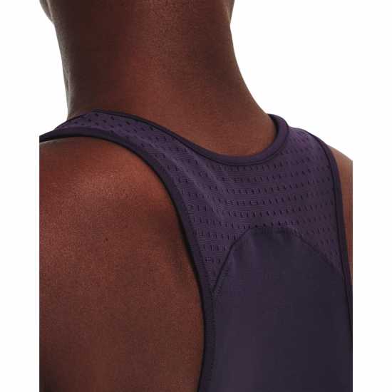 Under Armour Дамски Потник Train Seamless Mesh Tank Top Ladies Лилаво Дамски тениски с яка