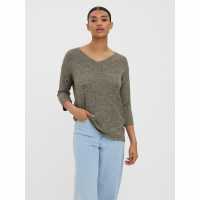 Vero Moda Brianna Three Quartersweater Ивен зелен Vero Moda