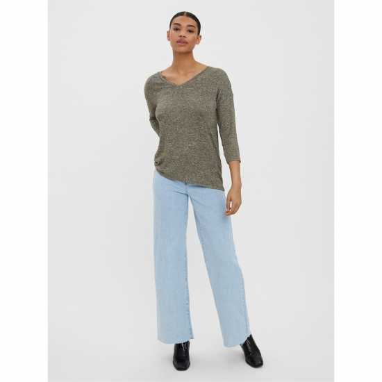 Vero Moda Brianna Three Quartersweater Ивен зелен Vero Moda