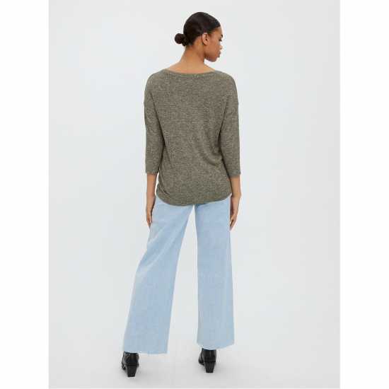 Vero Moda Brianna Three Quartersweater Ивен зелен Vero Moda