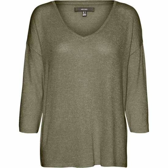 Vero Moda Brianna Three Quartersweater Ивен зелен Vero Moda