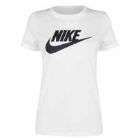 Nike Sportswear Essential T-Shirt White/Black Дамски тениски и фланелки