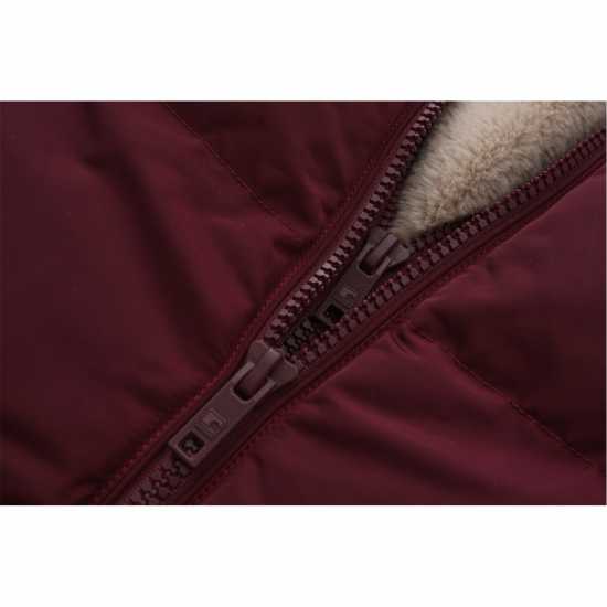 Soulcal Дамско Яке Пухенка С Два Ципа 2 Zip Bubble Jacket Ladies Burgundy Дамски грейки