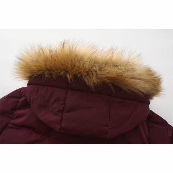 Soulcal Дамско Яке Пухенка С Два Ципа 2 Zip Bubble Jacket Ladies Burgundy Дамски грейки