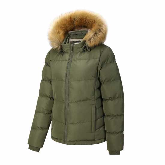 Soulcal Deluxe Winter Warmth Jacket For Ladies Хаки 