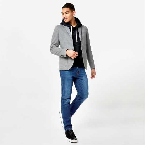 Jack Wills Jersey Blazer Сиво Мъжки грейки