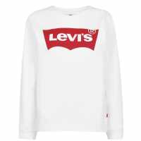 Levis Блуза Обло Деколте Batwing Logo Crew Neck Sweatshirt По-добро Бяло 