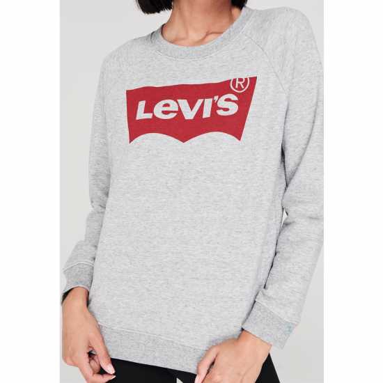 Levis Блуза Обло Деколте Batwing Logo Crew Neck Sweatshirt Сиво 