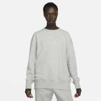 Nike Sportswear Phoenix Fleece Women's Oversized Crewneck Sweatshirt Сива Хизър Дамско облекло плюс размер