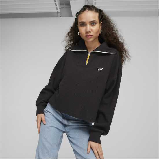 Puma Half-Zip Crew Черно Пума 