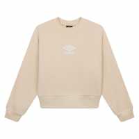 Umbro Boxy Sweatshirt Women's Бискоти/Бял Дамски пуловери