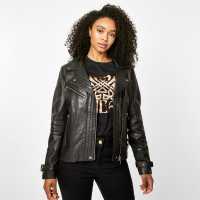 Biba Мотоциклетно Яке Leather Biker Jacket Черно 